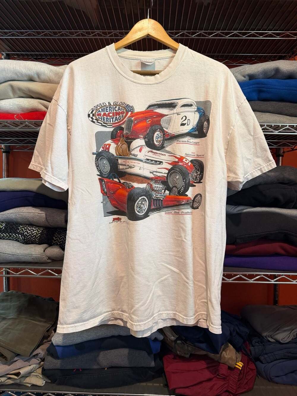 Vintage 1994 Speed & Glory American Racing Heritage Collector Series 1 T  XL